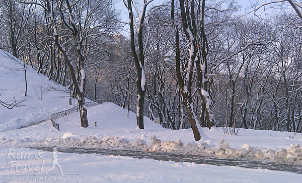 Зимние дорожки на Владимирской горке