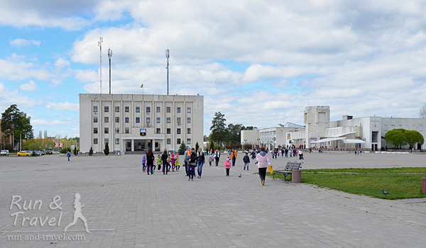 Центральная площадь в Славутиче